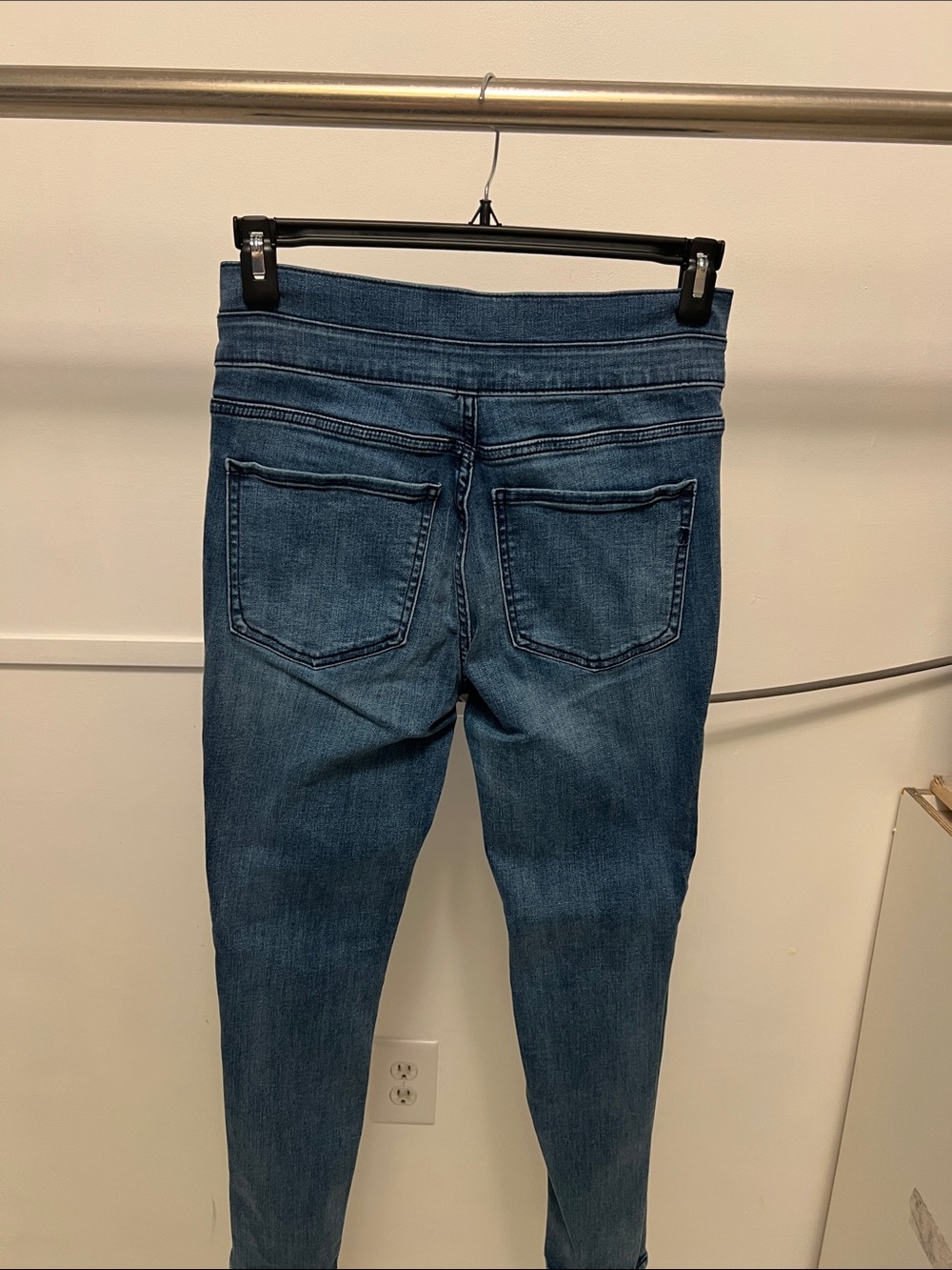 Express Women’s Ankle Sailor-Button Jeans - Blue - Picture 6 of 7
